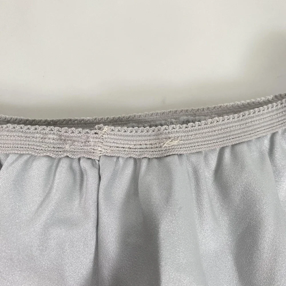 Xia Slip Skirt Womens Small Lace Trim Floral Satin Lingerie Made USA Vintage - Picture 5 of 12